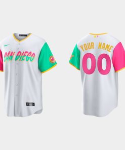 Custom San Diego Padres 2022 City Connect Cool Base Jersey White