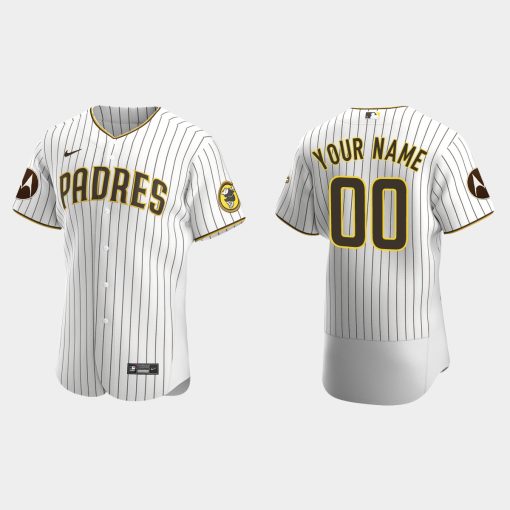 Custom San Diego Padres 2023 Motorola Patch Flex Base Jersey White ...