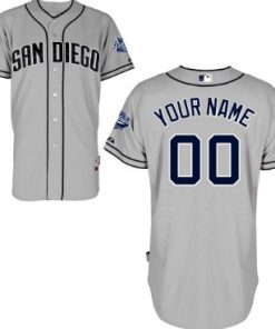 Custom San Diego Padres Gray Jersey