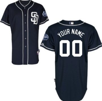 Custom San Diego Padres Navy Blue Jersey