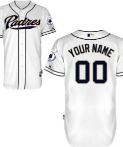 Custom San Diego Padres White Jersey