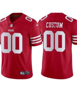 Custom San Francisco 49ers 2022 New Scarlet Vapor Untouchable Stitched Football Jersey