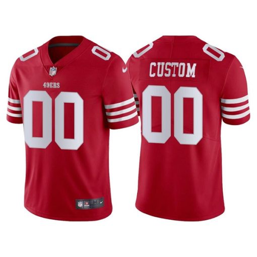 Custom San Francisco 49ers 2022 New Scarlet Vapor Untouchable Stitched Football Jersey