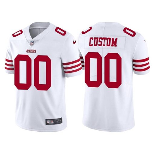 Custom San Francisco 49ers 2022 New White Vapor Untouchable Stitched Football Jersey