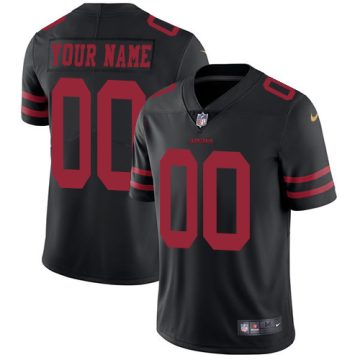 Custom San Francisco 49ers Alternate Black Vapor Untouchable Limited Football Jersey