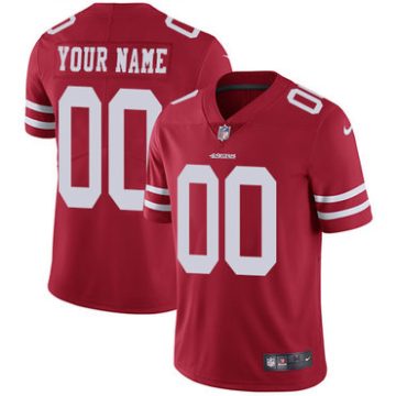 Custom San Francisco 49ers Home Red Vapor Untouchable Limited Football Jersey