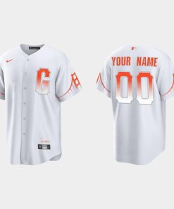 Custom San Francisco Giants 2021 City Connect Cool Base Jersey White