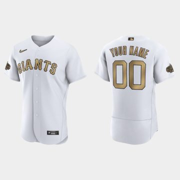 Custom San Francisco Giants 2022 All-star Game Flex Base Jersey White