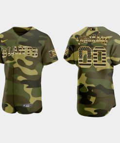 Custom San Francisco Giants 2022 Armed Forces Day Jersey Camo