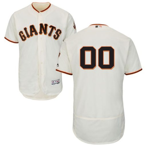 Custom San Francisco Giants Cream Flexbase Collection Jersey