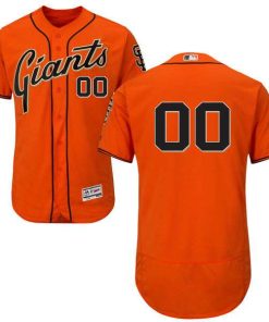 Custom San Francisco Giants Orange Flexbase Collection Jersey