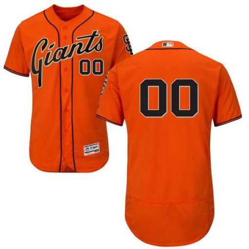 Custom San Francisco Giants Orange Flexbase Collection Jersey