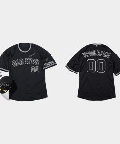 Custom San Francisco Giants Yohji Yamamoto Capsule Series Jersey Black