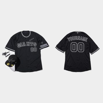 Custom San Francisco Giants Yohji Yamamoto Capsule Series Jersey Black