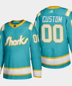 Custom San Jose Sharks 2020-21 California Golden Seals Throwback Teal Jersey