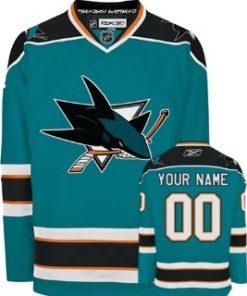 Custom San Jose Sharks Blue Jersey