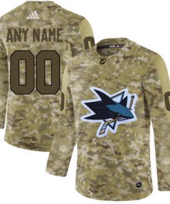 Custom San Jose Sharks Camo Jersey