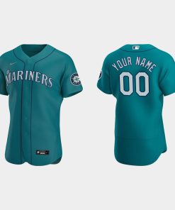Custom Seattle Mariners Aqua Flex Base 2020 Alternate Jersey