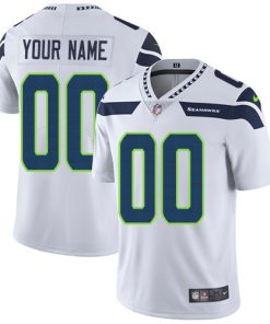 Custom Seattle Seahawks White Vapor Untouchable Player Limited Jersey