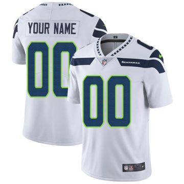 Custom Seattle Seahawks White Vapor Untouchable Player Limited Jersey