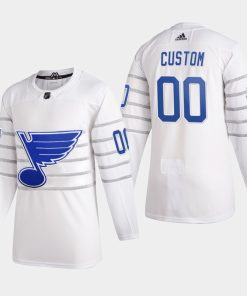 Custom St Louis Blues 2020 All-star Game White Jersey