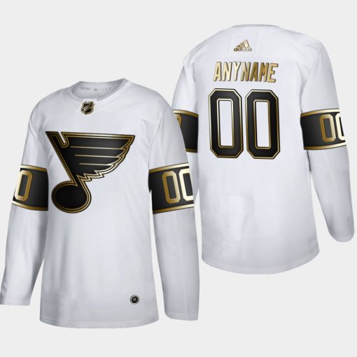 Custom St Louis Blues Golden Edition White Jersey