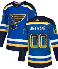 Custom St Louis Blues Royal Drift Fashion Jersey