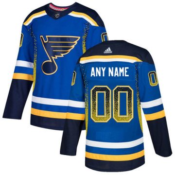 Custom St Louis Blues Royal Drift Fashion Jersey