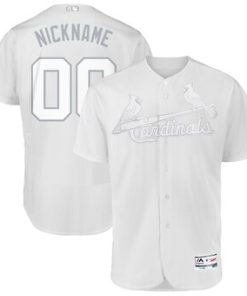Custom St Louis Cardinals 2019 Players' Weekend Flex Base Roster White Jersey
