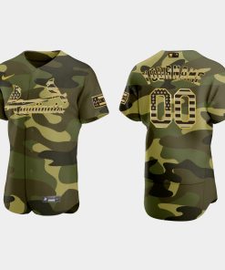 Custom St Louis Cardinals 2022 Armed Forces Day Jersey Camo