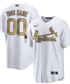 Custom St Louis Cardinals Active Player 2022 All-star Cool Base White Stitched Baseball Jersey