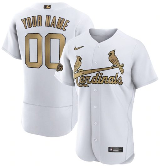 Custom St. Louis Cardinals Active Player White 2022 All Star Flex Base Jersey