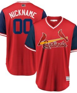 Custom St Louis Cardinals Red 2018 Players' Weekend Cool Base Jersey