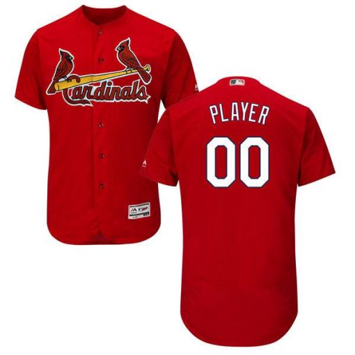 Custom St. Louis Cardinals Red Flexbase Collection Jersey