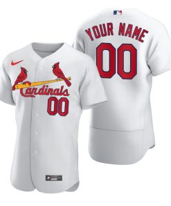 Custom St. Louis Cardinals White 2020 Flex Base Jersey