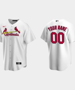 Custom St Louis Cardinals White Cool Base Home Jersey
