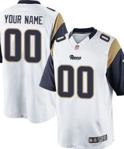 Custom St Louis Rams White Limited Jersey