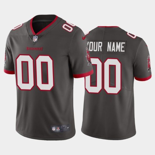 Custom Tampa Bay Buccaneers 2020 Vapor Limited Gray Jersey