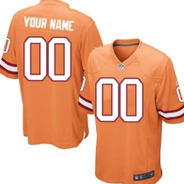 Custom Tampa Bay Buccaneers Orange Limited Jersey