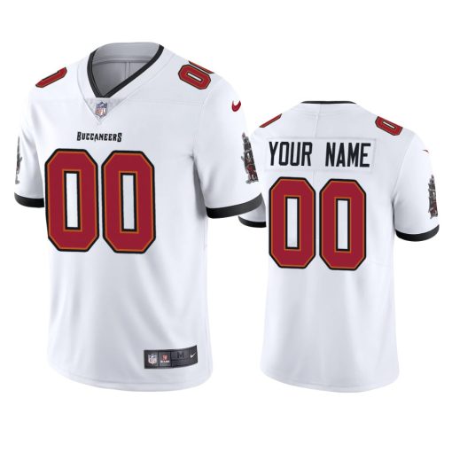 Custom Tampa Bay Buccaneers White 2020 Vapor Limited Jerseys