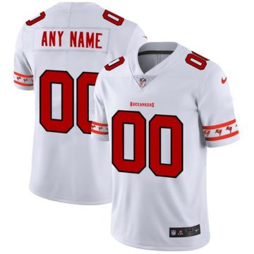 Custom Tampa Bay Buccaneers White Team Logo Vapor Limited Football Jersey
