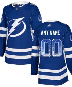 Custom Tampa Bay Lightning Blue Drift Fashion Jersey
