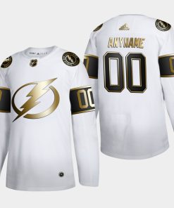 Custom Tampa Bay Lightning Golden Edition White Jersey