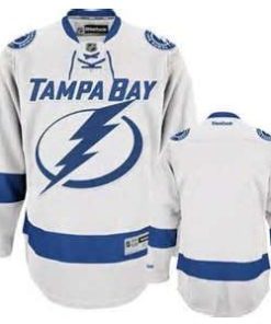 Custom Tampa Bay Lightning White Jersey