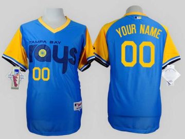 Custom Tampa Bay Rays 1988 Turn Back The Clock Blue Jersey