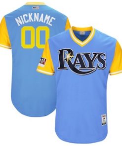 Custom Tampa Bay Rays Light Blue 2018 Players' Weekend Flex Base Jersey