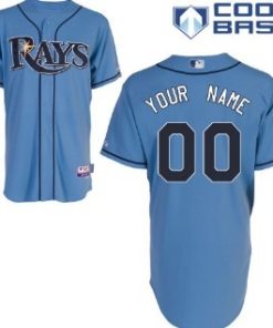 Custom Tampa Bay Rays Light Blue Jersey