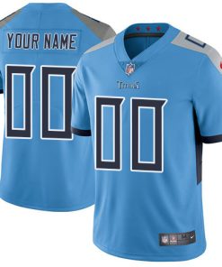 Custom Tennessee Titans Light Blue Alternate Vapor Untouchable Limited Football Jersey
