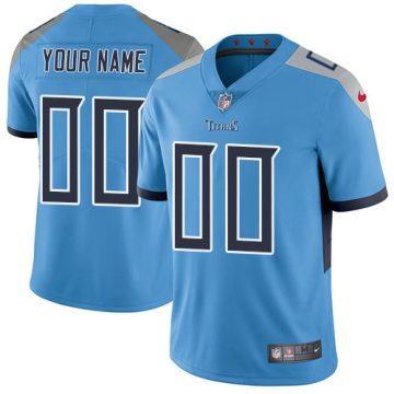 Custom Tennessee Titans Light Blue Alternate Vapor Untouchable Limited Football Jersey