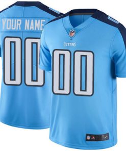 Custom Tennessee Titans Light Blue Vapor Untouchable Player Limited Jersey